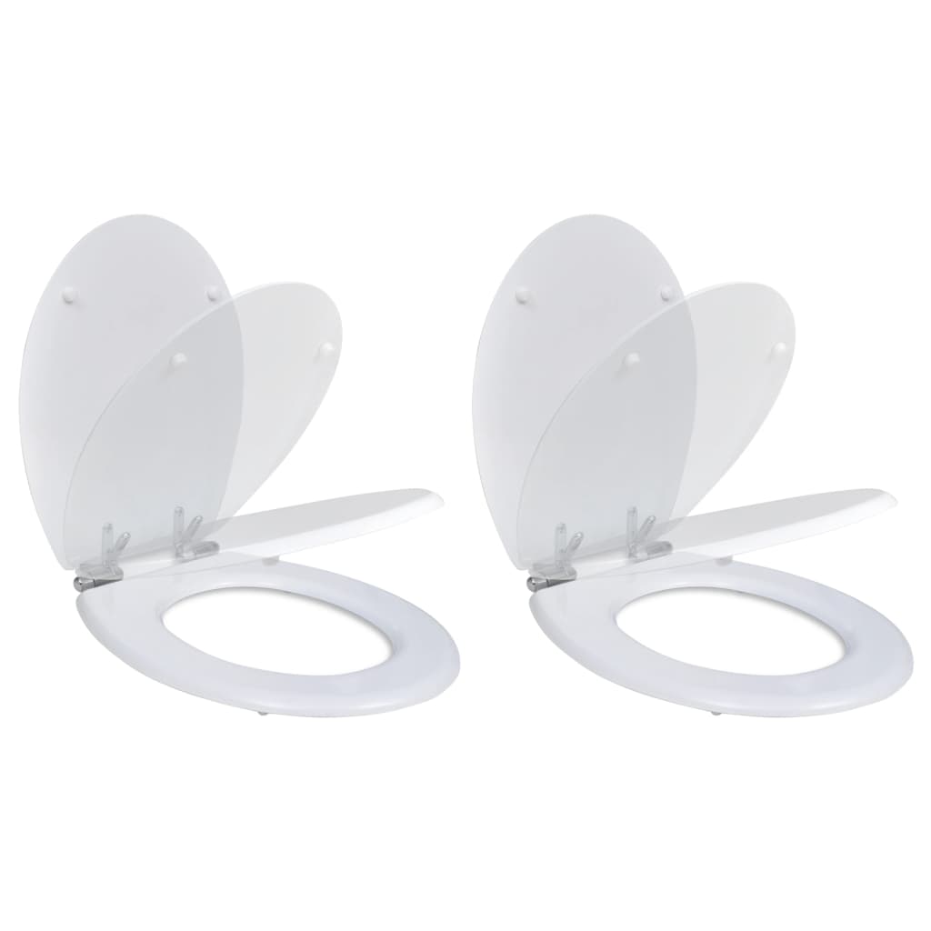 Toiletbril Soft-Close Simpel Ontwerp Mdf Wit