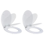 Toiletbril Soft-Close Simpel Ontwerp Mdf Wit