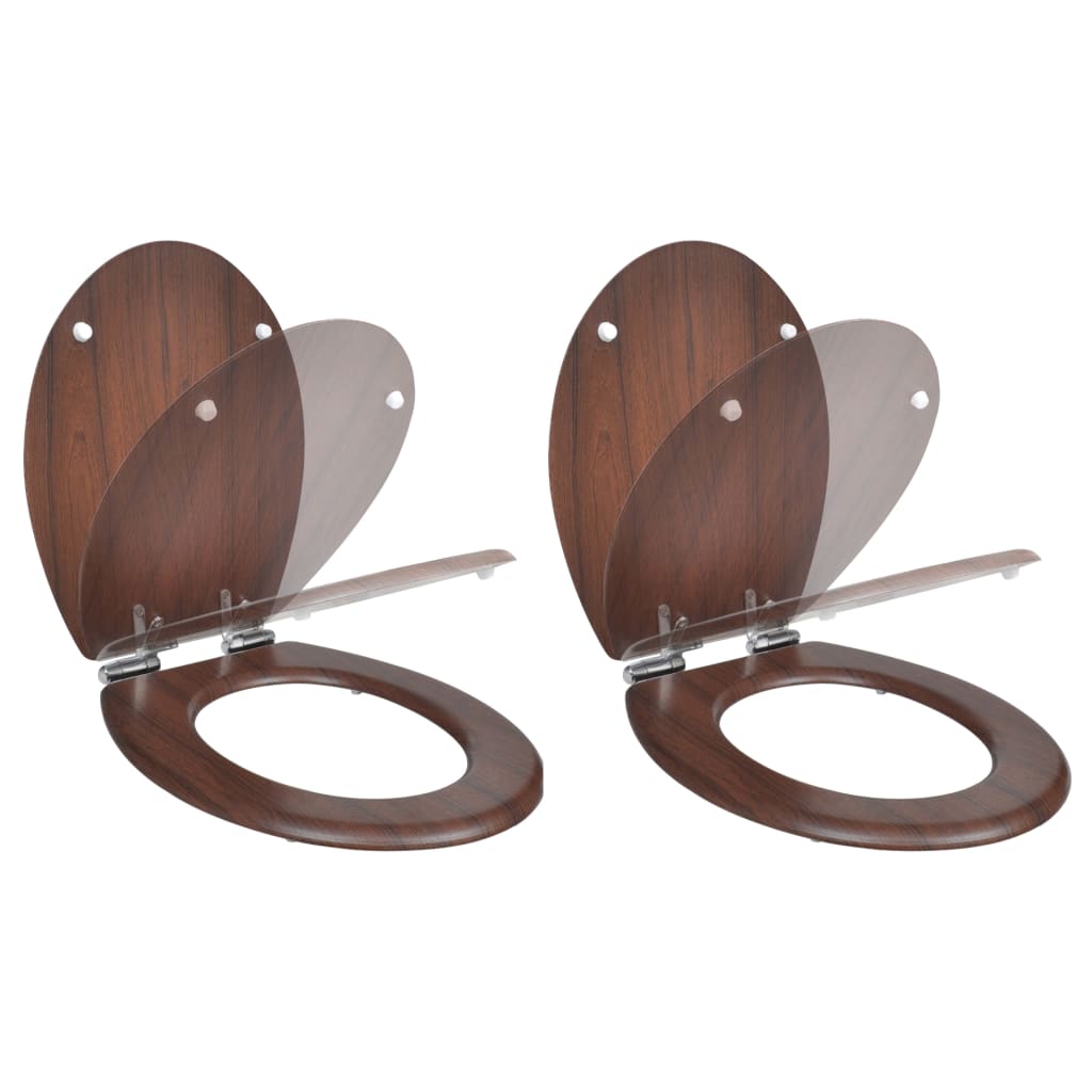 Toiletbril Soft-Close Simpel Ontwerp Mdf Wit
