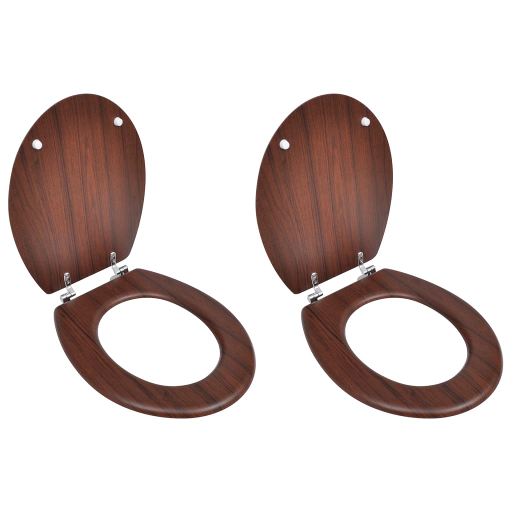 Toiletbril Soft-Close Simpel Ontwerp Mdf Wit