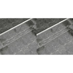 Doucheafvoer 2 St Rechthoekig Roestvrij Staal