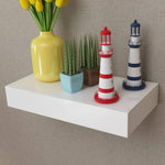 Wandplanken Zwevend Met Lades Wit