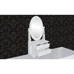 Kaptafel Met Draaiende Ovale Spiegel Mdf