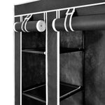Kledingkast Met Vakken En Stangen 45X150X176 Cm Stof