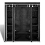 Kledingkast Met Vakken En Stangen 45X150X176 Cm Stof