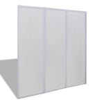 Badscherm 3 Panelen Vouwbaar