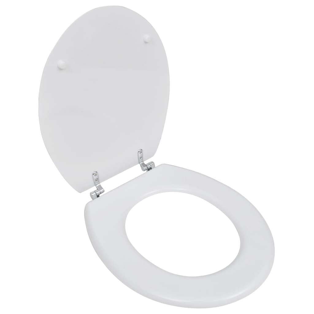 Toiletbril Soft-Close Simpel Ontwerp Mdf Wit