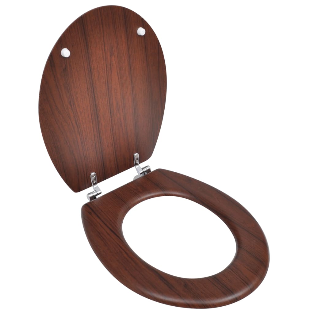 Toiletbril Soft-Close Simpel Ontwerp Mdf Wit