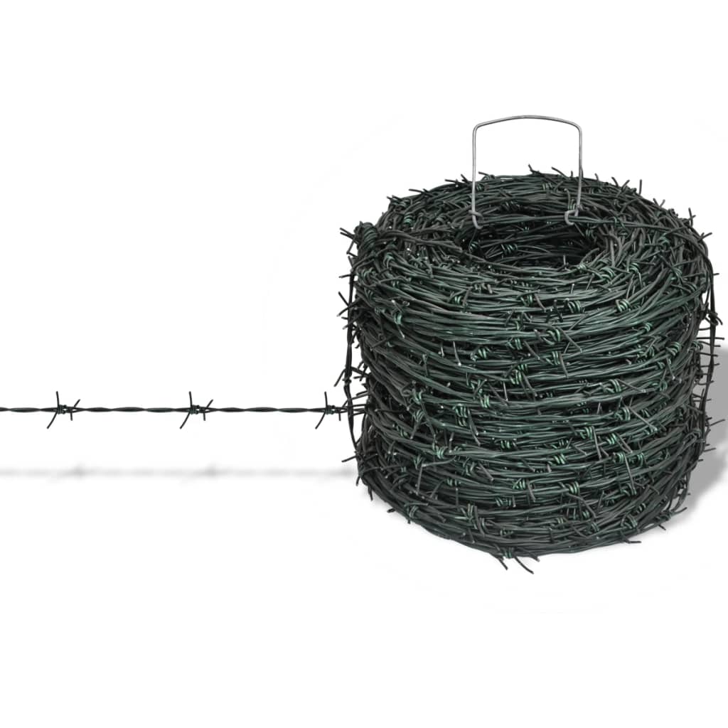 Prikkeldraad Op Rol 100 M Groen