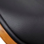 Eetkamerstoelen Gebogen Hout En Kunstleer