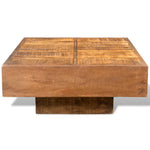 Salontafel Vierkant Bruin