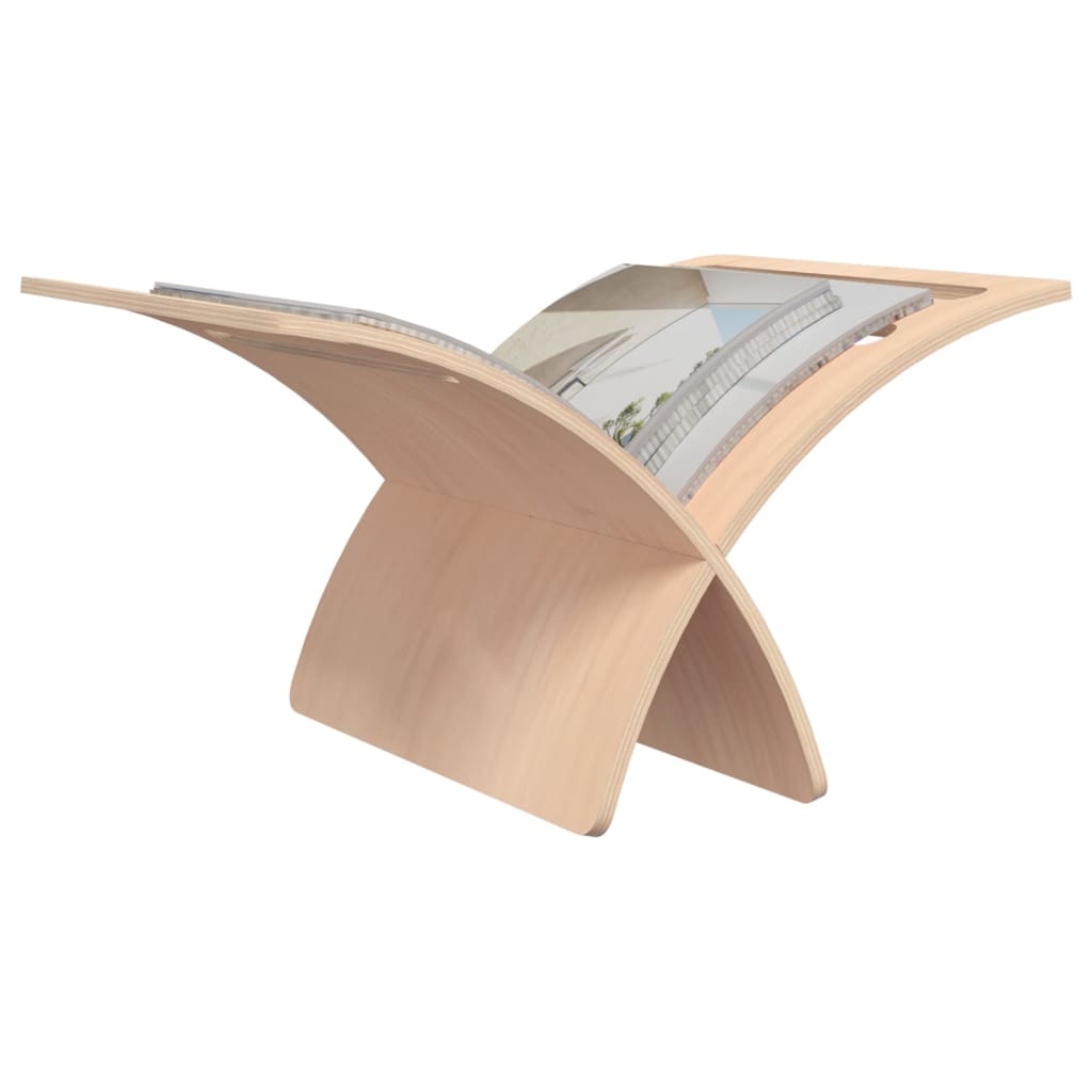 Tijdschriftenrek Vloermodel Hout Naturel