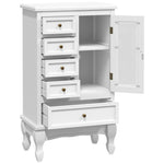 Kast Met 5 Lades En 2 Planken Wit