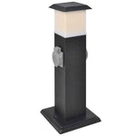 Buitenstopcontact Op Zuil Met Lamp ()
