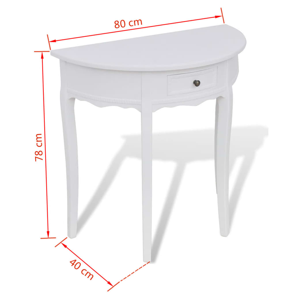 Wandtafel Met Lade Halfrond