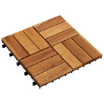 Terrastegels 20 St Verticaal Patroon 30X30 Cm Acaciahout