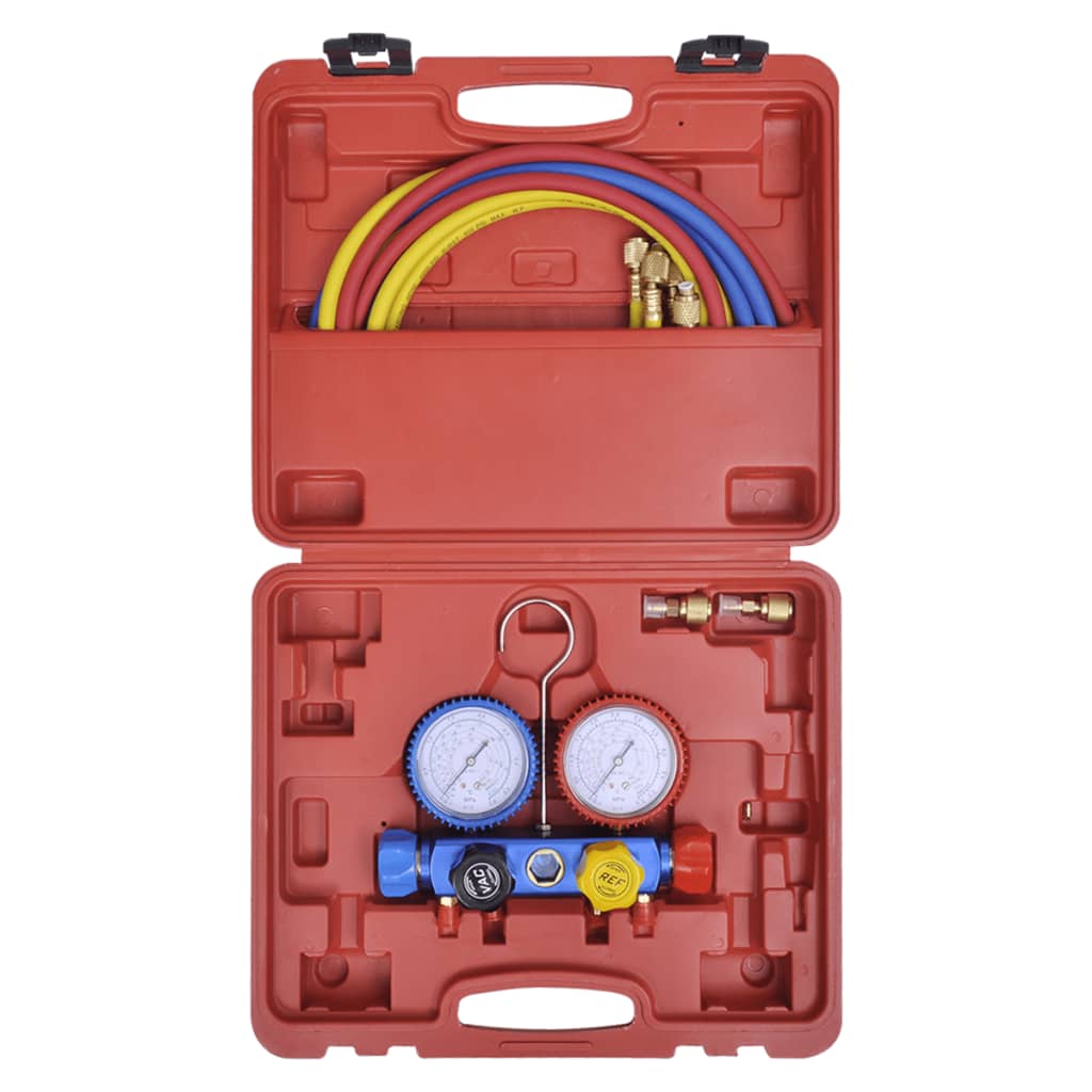 Manometer 4-Richtingen Set In Opbergkoffer