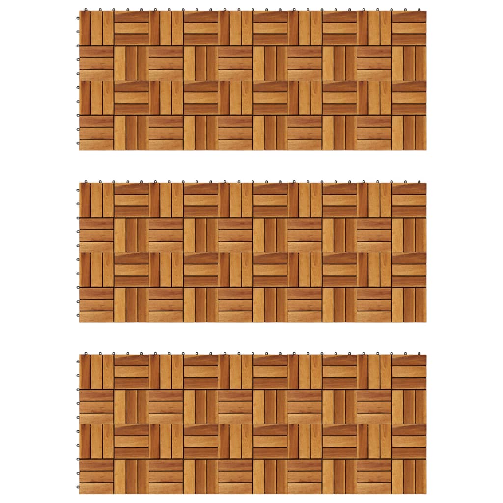 Terrastegels 20 St Verticaal Patroon 30X30 Cm Acaciahout