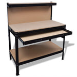 Werkbank Met Ophangbord En Lade Terracotta