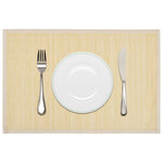 6 Placemats Bamboe 30 X 45 Cm Natuurlijk