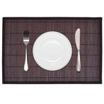 6 Placemats Bamboe 30 X 45 Cm Natuurlijk