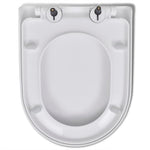 Toiletbril Soft-Close Met Quick-Release Ontwerp Vierkant