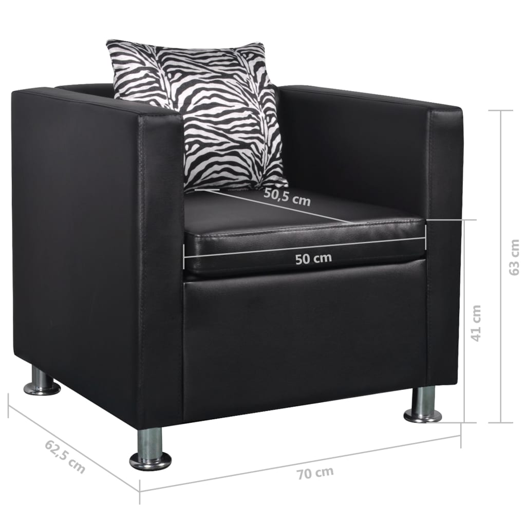 Fauteuil Kunstleer