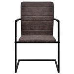 Eetkamerstoelen 2 St Kunstleer Bruin