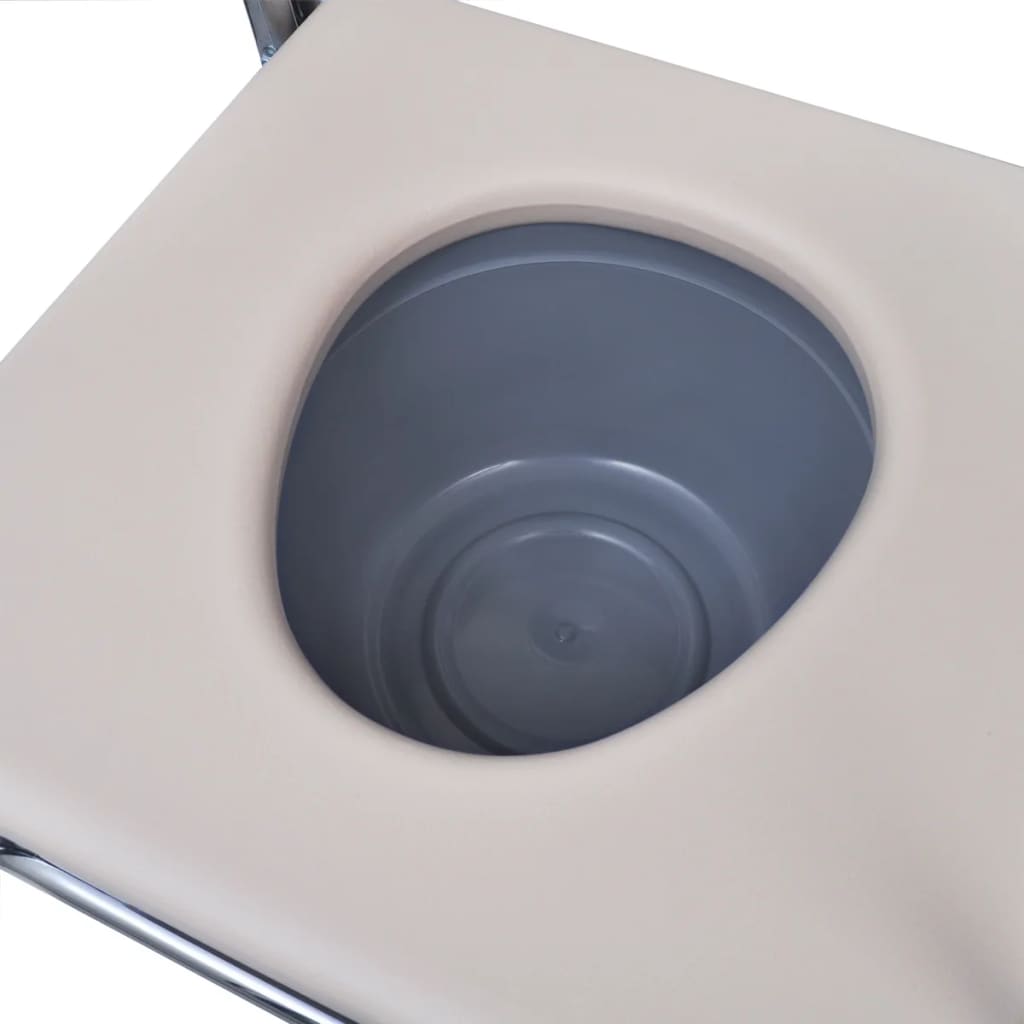 Toiletstoel Staal Zwart