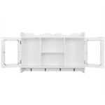 Wandschap Voor Boeken/Dvd's Mdf Wit