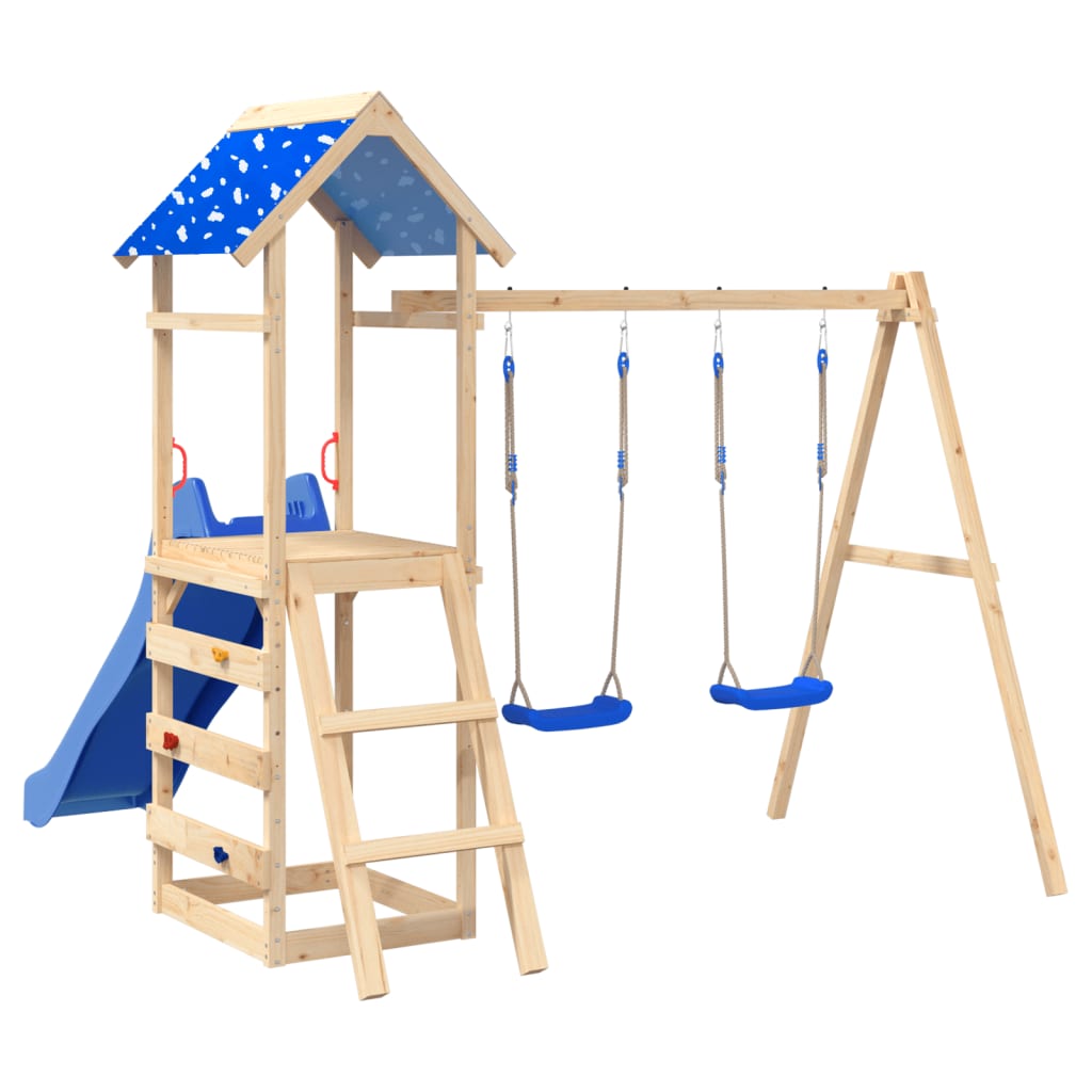 Schommelzitjes 2 St Met Klimstenen Polyetheen Blauw