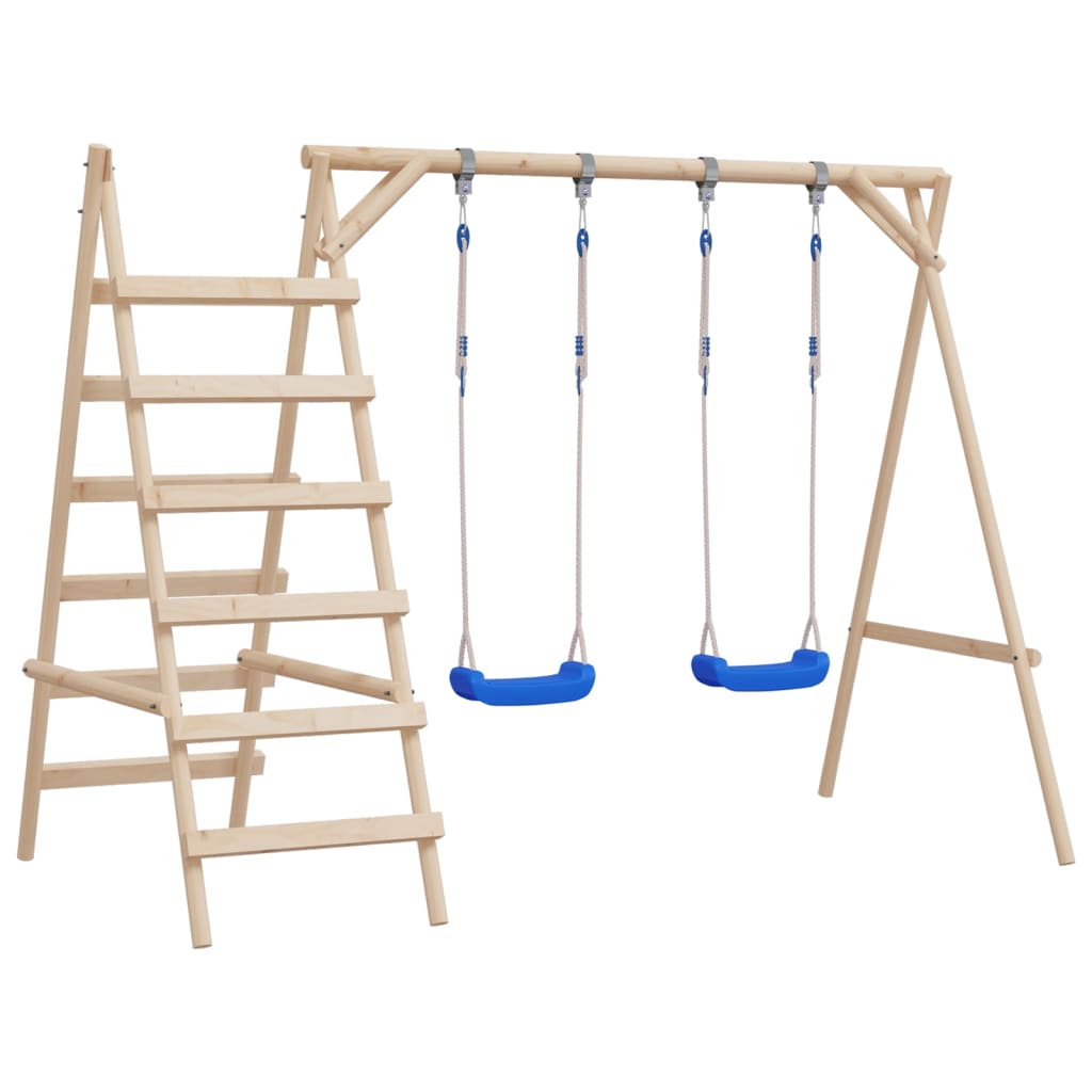 Schommelzitjes Met Touw 2 St 38X16 Cm Polyetheen Blauw