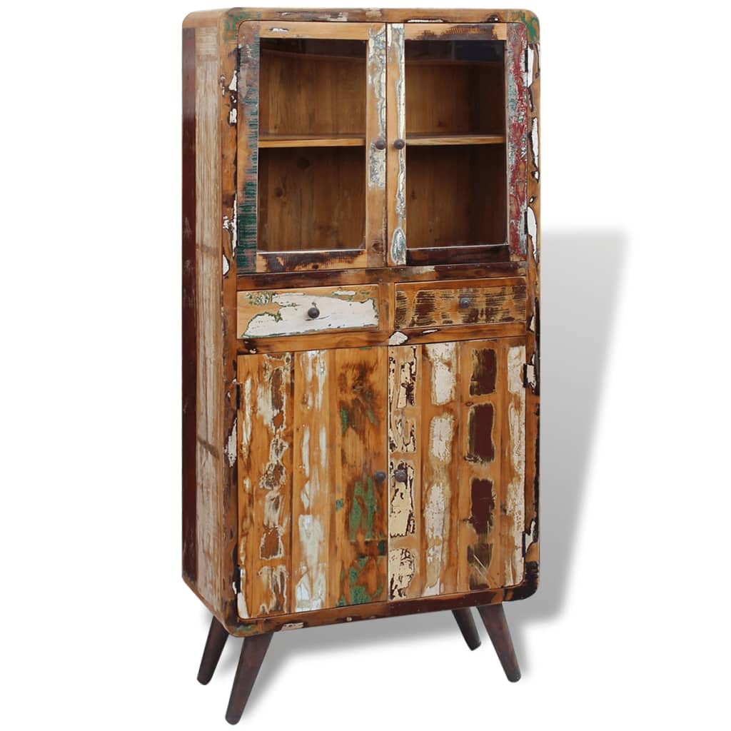 Kast 90X40X190 Cm Massief Gerecycled Hout