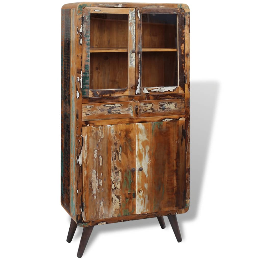 Kast 90X40X190 Cm Massief Gerecycled Hout