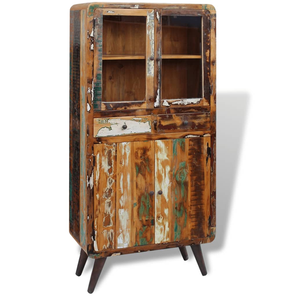 Kast 90X40X190 Cm Massief Gerecycled Hout