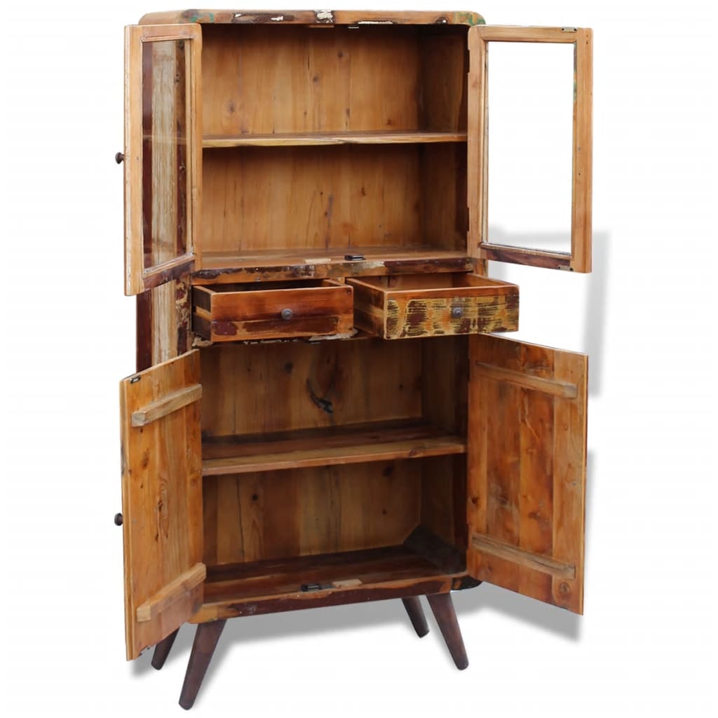 Kast 90X40X190 Cm Massief Gerecycled Hout