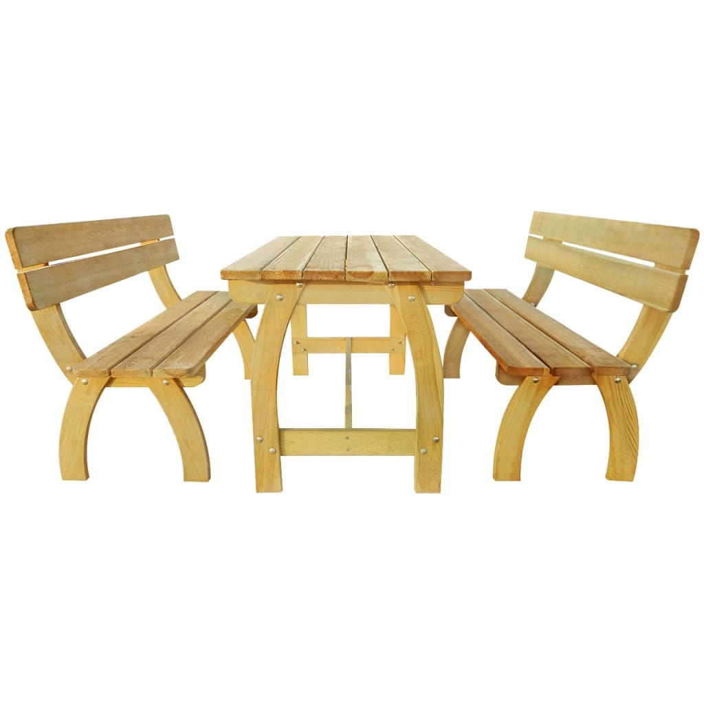 Biertafel Met 2 Banken Geïmpregneerd Grenenhout