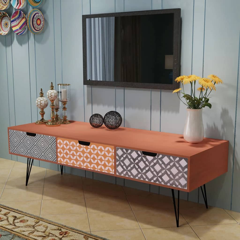 Tv-Meubel Met 3 Lades 20X40X36 Cm