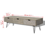 Tv-Meubel Met 3 Lades 20X40X36 Cm