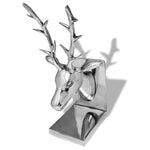 Boekensteunen Herten 2 Stuks Aluminium Zilver