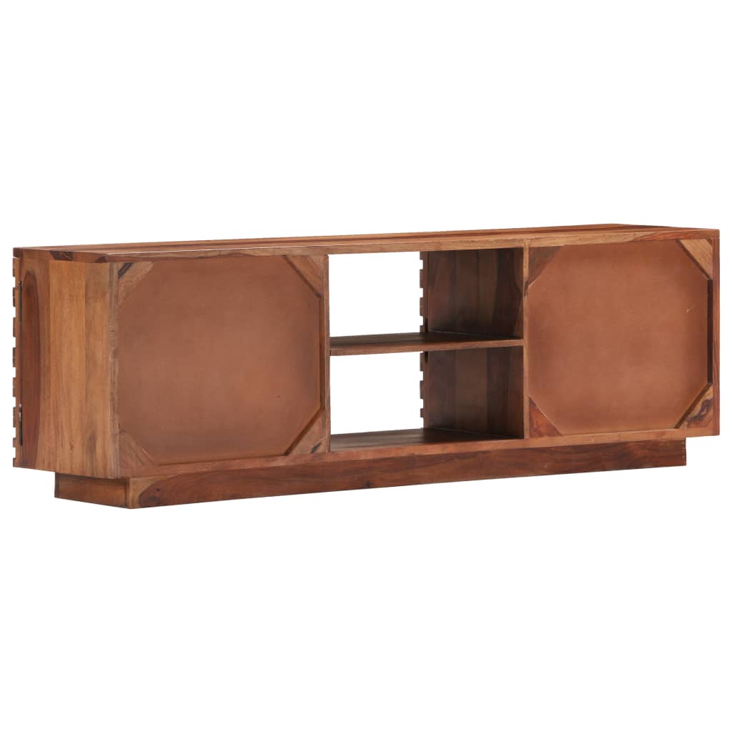 Tv-Meubel 120X30X40 Cm Massief Sheeshamhout