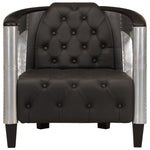 Fauteuil Luchtvaartstijl Echt Leer