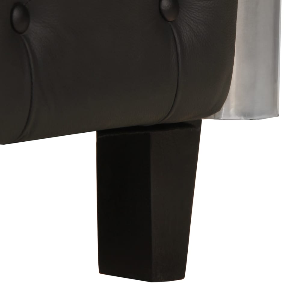 Fauteuil Luchtvaartstijl Echt Leer