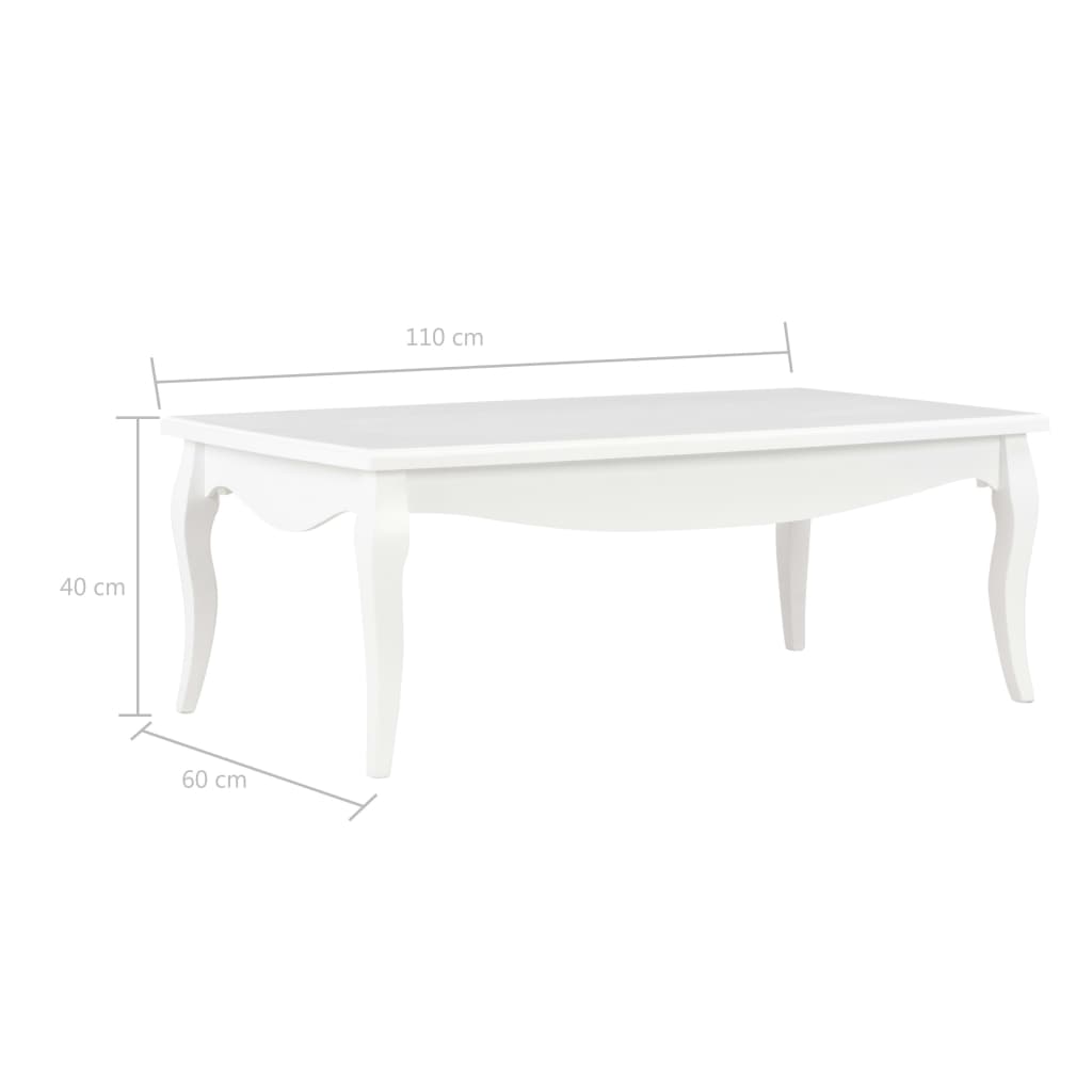 Salontafel 110X60X40 Cm Massief Grenenhout