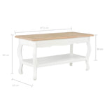 Salontafel 87,5X42X44 Cm Massief Grenenhout En Bruin