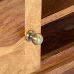 Tv-Meubel 118X30X40 Cm Massief Sheeshamhout