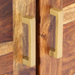 Dressoir 200X40X80 Cm Massief Sheeshamhout Groen