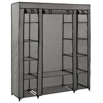 Kledingkast Met Vakken En Stangen 150X45X176 Cm Stof