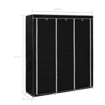Kledingkast Met Vakken En Stangen 150X45X175 Cm Stof