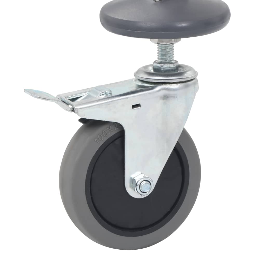 Keukentrolley 16-Laags 38X55X163 Cm Roestvrij Staal